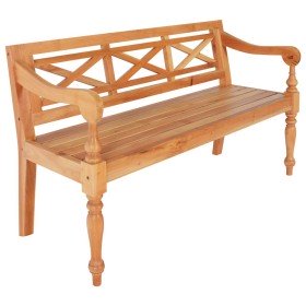 Banco Batavia madera de caoba marrón claro 123 cm en Bancos para recibidores y almacenamiento | Comprar online en Foru.es
