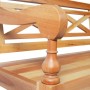 Banco Batavia madera de caoba marrón claro 123 cm en Bancos para recibidores y almacenamiento | Comprar online en Foru.es