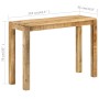 Mesa consola de madera de mango rugosa 110x35x76 cm en Mesas auxiliares | Comprar online en Foru.es