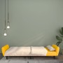 Sofá cama de 2 plazas terciopelo amarillo en Sofás | Comprar online en Foru.es