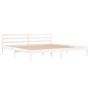 Estructura de cama madera maciza de pino blanco 200x200 cm de vidaXL, Camas y somieres - Ref: Foro24-810451, Precio: 96,53 €,...