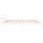 Estructura de cama madera maciza de pino blanco 200x200 cm de vidaXL, Camas y somieres - Ref: Foro24-810451, Precio: 96,53 €,...