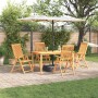 Conjunto de Comedor de Jardín 5 pcs Marrón en Conjuntos de jardín | Comprar online en Foru.es