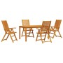Conjunto de Comedor de Jardín 5 pcs Marrón en Conjuntos de jardín | Comprar online en Foru.es