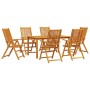 Conjunto de Comedor de Jardín 7 pcs Marrón en Conjuntos de jardín | Comprar online en Foru.es