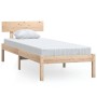 Estructura de cama madera maciza de pino 90x200 cm de vidaXL, Camas y somieres - Ref: Foro24-810132, Precio: 81,58 €, Descuen...