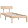 Estructura de cama madera maciza de pino 90x200 cm de vidaXL, Camas y somieres - Ref: Foro24-810132, Precio: 81,58 €, Descuen...