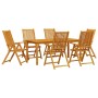 Conjunto de Comedor de Jardín 7 pcs Marrón en Conjuntos de jardín | Comprar online en Foru.es