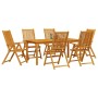 Conjunto de Comedor de Jardín 7 pcs Marrón en Conjuntos de jardín | Comprar online en Foru.es