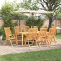 Conjunto de Comedor de Jardín 9 pcs Marrón en Conjuntos de jardín | Comprar online en Foru.es