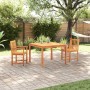 Conjunto de Comedor de Jardín 3 pcs Marrón en Mesas de jardín | Comprar online en Foru.es