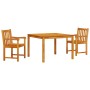 Conjunto de Comedor de Jardín 3 pcs Marrón en Mesas de jardín | Comprar online en Foru.es