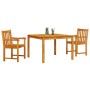 Conjunto de Comedor de Jardín 3 pcs Marrón en Mesas de jardín | Comprar online en Foru.es