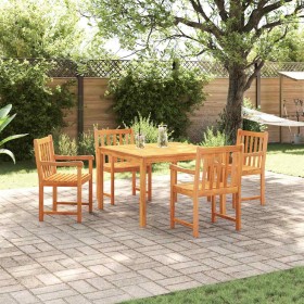 Conjunto de Comedor de Jardín 5 pcs Marrón en Mesas de jardín | Comprar online en Foru.es