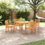 Conjunto de Comedor de Jardín 5 pcs Marrón en Mesas de jardín | Comprar online en Foru.es