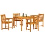 Conjunto de Comedor de Jardín 5 pcs Marrón en Mesas de jardín | Comprar online en Foru.es