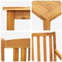 Conjunto de Comedor de Jardín 5 pcs Marrón en Mesas de jardín | Comprar online en Foru.es