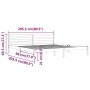 Estructura de cama madera maciza de pino marrón miel 200x200 cm de vidaXL, Camas y somieres - Ref: Foro24-810453, Precio: 118...