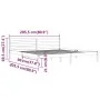 Honey brown solid pine wood bed frame 200x200 cm by vidaXL, Beds and slatted bases - Ref: Foro24-810453, Price: 117,10 €, Dis...