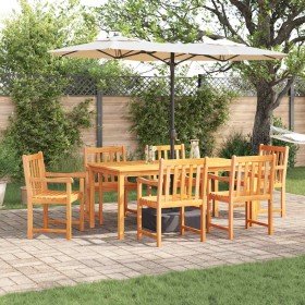 Conjunto de Comedor de Jardín 7 pcs Marrón en Mesas de jardín | Comprar online en Foru.es