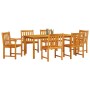 Conjunto de Comedor de Jardín 7 pcs Marrón en Mesas de jardín | Comprar online en Foru.es