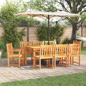 Conjunto de Comedor de Jardín 9 pcs Marrón en Mesas de jardín | Comprar online en Foru.es