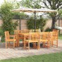 Conjunto de Comedor de Jardín 9 pcs Marrón en Mesas de jardín | Comprar online en Foru.es