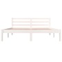 Estructura de cama madera maciza de pino blanco 150x200 cm de vidaXL, Camas y somieres - Ref: Foro24-810436, Precio: 98,32 €,...