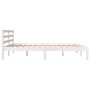 Estructura de cama madera maciza de pino blanco 150x200 cm de vidaXL, Camas y somieres - Ref: Foro24-810436, Precio: 98,32 €,...