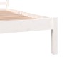 Estructura de cama madera maciza de pino blanco 150x200 cm de vidaXL, Camas y somieres - Ref: Foro24-810436, Precio: 98,32 €,...