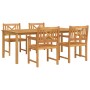 Conjunto de Comedor de Jardín 5 pcs Marrón en Mesas de jardín | Comprar online en Foru.es