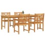 Conjunto de Comedor de Jardín 5 pcs Marrón en Mesas de jardín | Comprar online en Foru.es