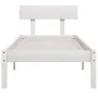 Estructura de cama madera maciza de pino blanca 100x200 cm de vidaXL, Camas y somieres - Ref: Foro24-810138, Precio: 75,42 €,...