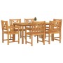 Conjunto de Comedor de Jardín 7 pcs Marrón en Mesas de jardín | Comprar online en Foru.es