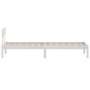 Estructura de cama madera maciza de pino blanca 100x200 cm de vidaXL, Camas y somieres - Ref: Foro24-810138, Precio: 103,19 €...