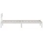 Estructura de cama madera maciza de pino blanca 100x200 cm de vidaXL, Camas y somieres - Ref: Foro24-810138, Precio: 75,42 €,...