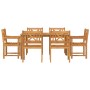 Conjunto de Comedor de Jardín 7 pcs Marrón en Mesas de jardín | Comprar online en Foru.es