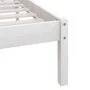 Estructura de cama madera maciza de pino blanca 100x200 cm de vidaXL, Camas y somieres - Ref: Foro24-810138, Precio: 75,42 €,...