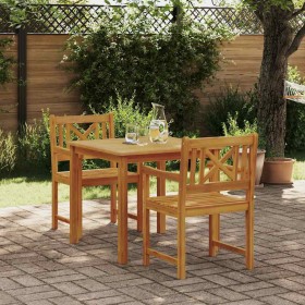 Conjunto de Comedor de Jardín 3 pcs Marrón en Mesas de jardín | Comprar online en Foru.es