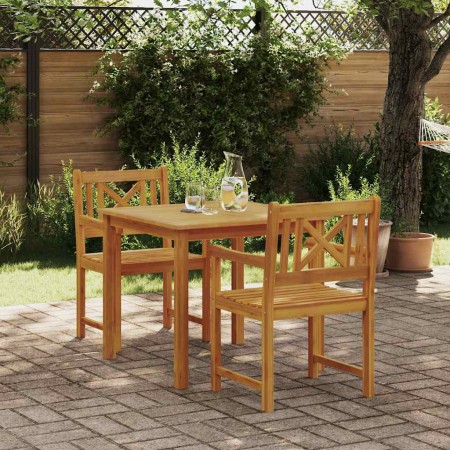 Conjunto de Comedor de Jardín 3 pcs Marrón en Mesas de jardín | Comprar online en Foru.es