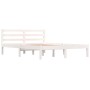 Estructura de cama madera maciza de pino blanco 135x190 cm de vidaXL, Camas y somieres - Ref: Foro24-810406, Precio: 103,66 €...