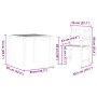 Conjunto de Comedor de Jardín 3 pcs Marrón en Mesas de jardín | Comprar online en Foru.es
