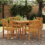 Conjunto de Comedor de Jardín 5 pcs Marrón en Mesas de jardín | Comprar online en Foru.es