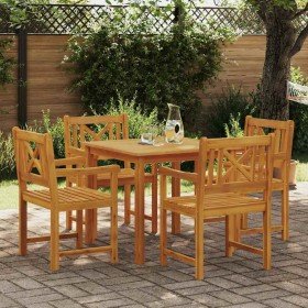 Conjunto de Comedor de Jardín 5 pcs Marrón en Mesas de jardín | Comprar online en Foru.es