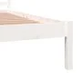 Estructura de cama madera maciza de pino blanco 135x190 cm de vidaXL, Camas y somieres - Ref: Foro24-810406, Precio: 103,03 €...