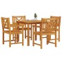 Conjunto de Comedor de Jardín 5 pcs Marrón en Mesas de jardín | Comprar online en Foru.es