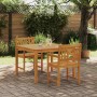 Conjunto de Comedor de Jardín 3 pcs Marrón en Mesas de jardín | Comprar online en Foru.es