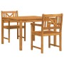 Conjunto de Comedor de Jardín 3 pcs Marrón en Mesas de jardín | Comprar online en Foru.es