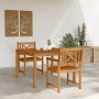 Conjunto de Comedor de Jardín 3 pcs Marrón en Mesas de jardín | Comprar online en Foru.es
