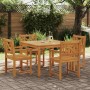 Conjunto de Comedor de Jardín 5 pcs Marrón en Mesas de jardín | Comprar online en Foru.es